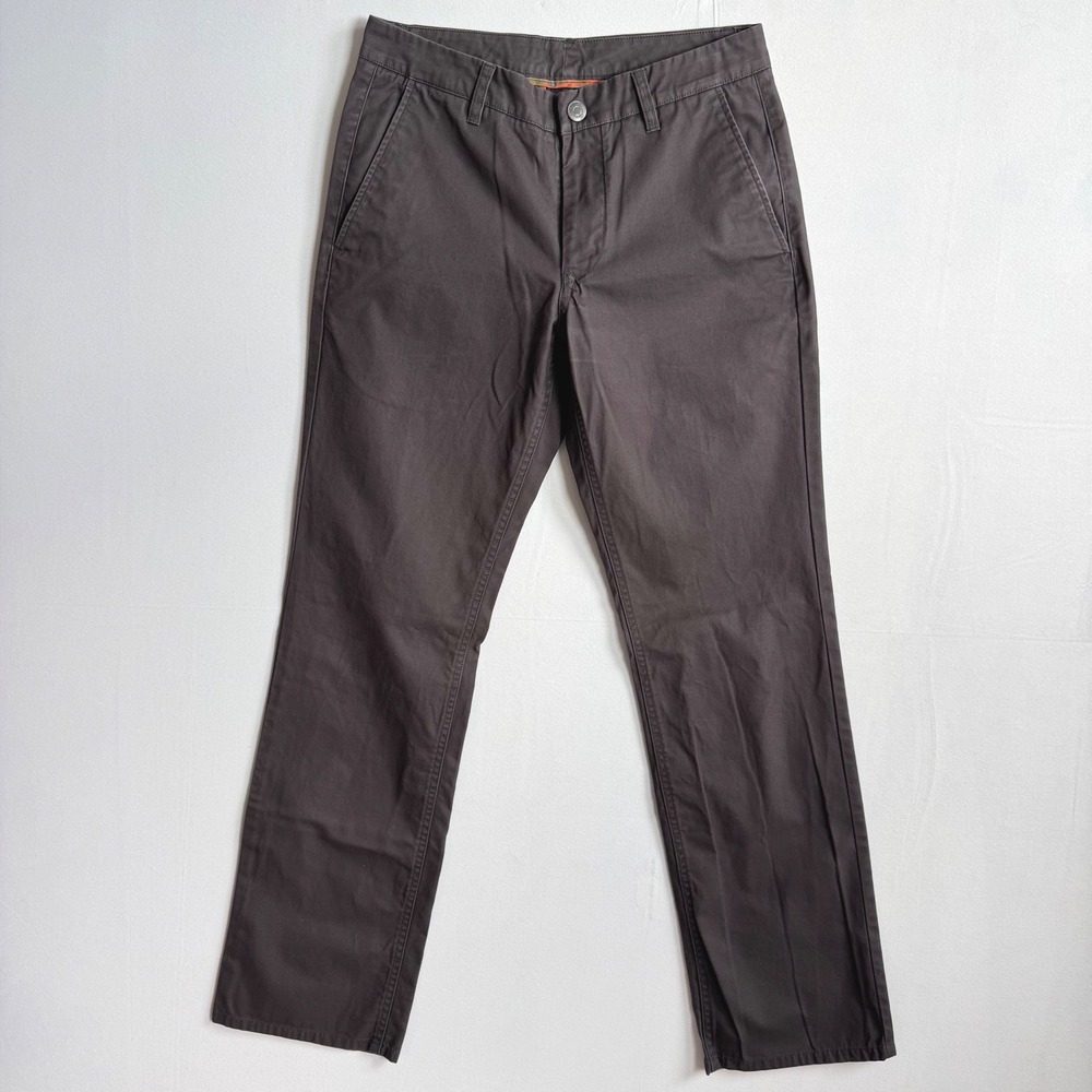 Bonobos Washed Chinos Mens 29x32 Straight Fit Dark Gray Charcoal Pants